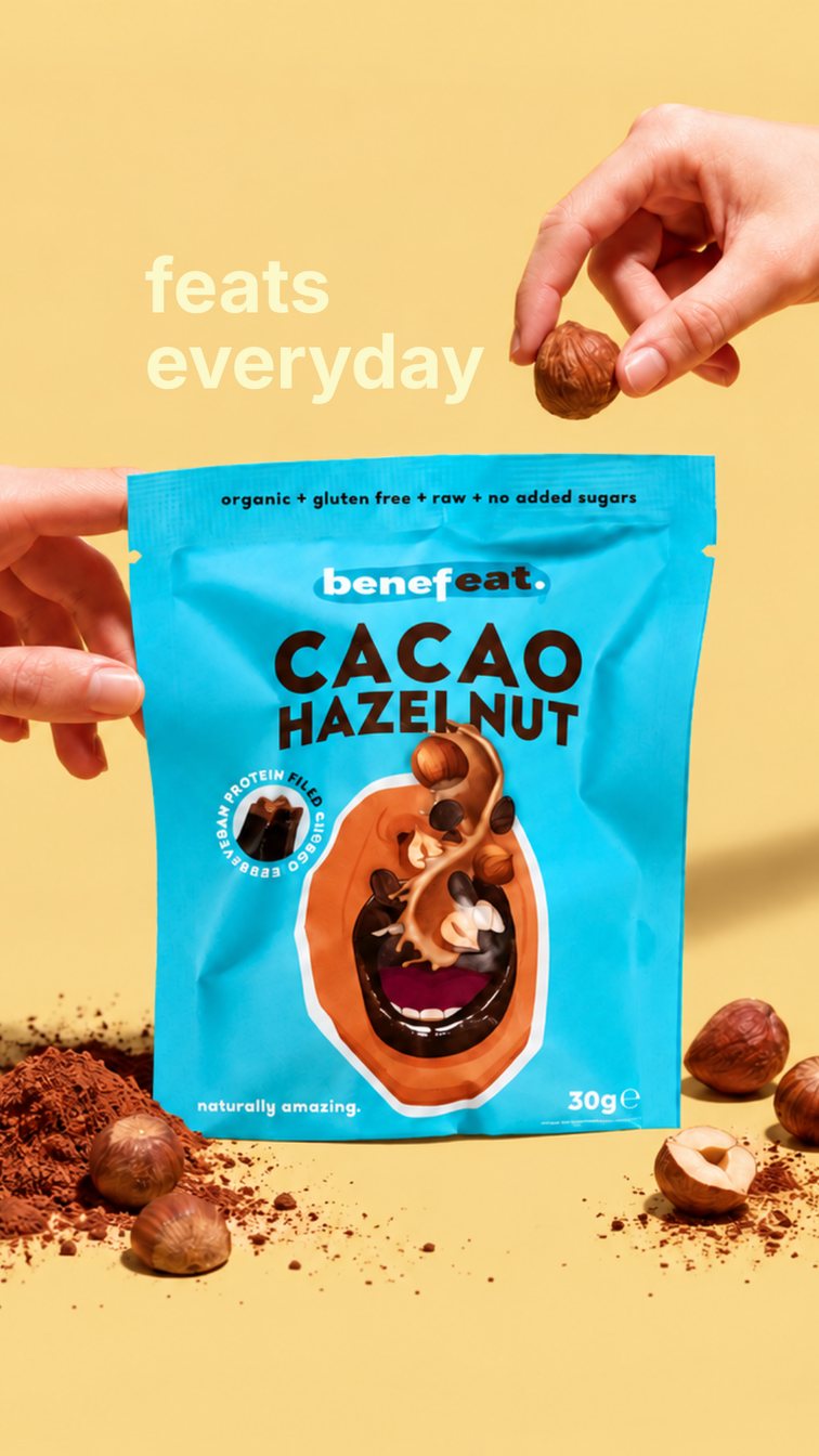 Cacao Hazelnut pack post
